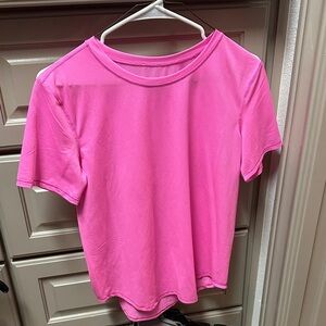lululemon athletica Bright Pink Short Sleeve Tee